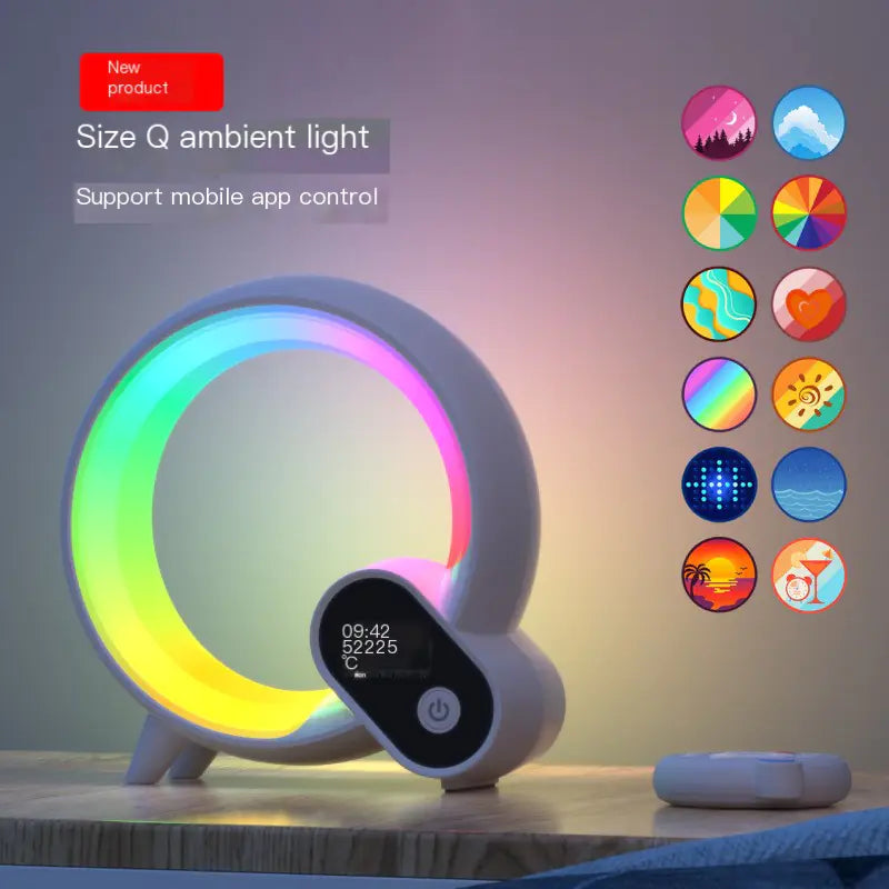 Smart Wake-Up Light with Bluetooth Speaker and Night Lamp