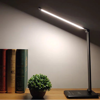 Eye-Caring Wireless Charging Touch LED Desk Lamp